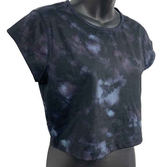 NEW Old Navy Womens Active Top Size Medium Go Dry Power Soft Black Purple New - Picture 2 of 6